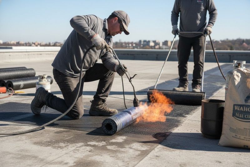 Tar Roof Installation detail